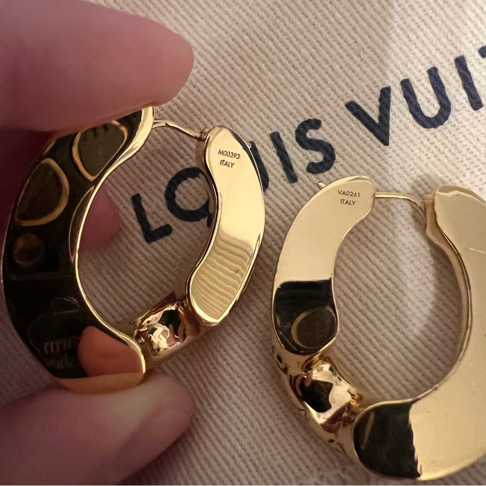LV NANOGRAM HOOPS | RARE - Picture 4 of 4